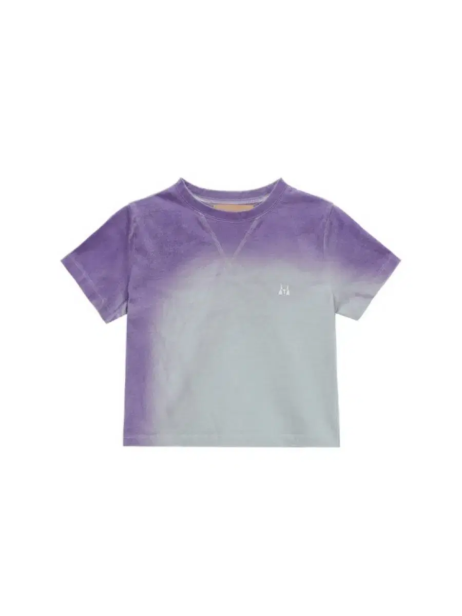 마뗑킴 GRADATION DYEING CROP TOP IN PURPLE